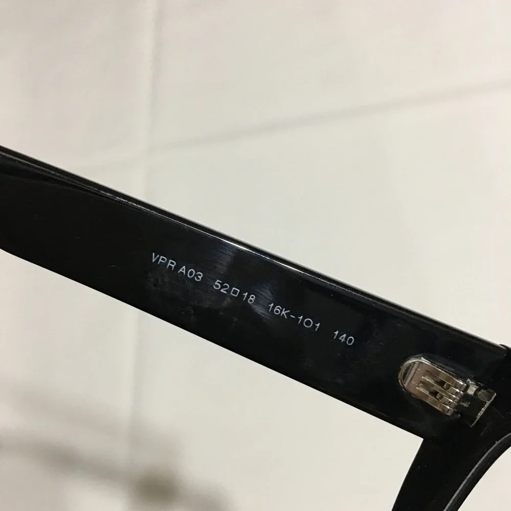 PRADA VPR A03 16K-1O1 140 Black Eyeglasses 52-18 Frame Only